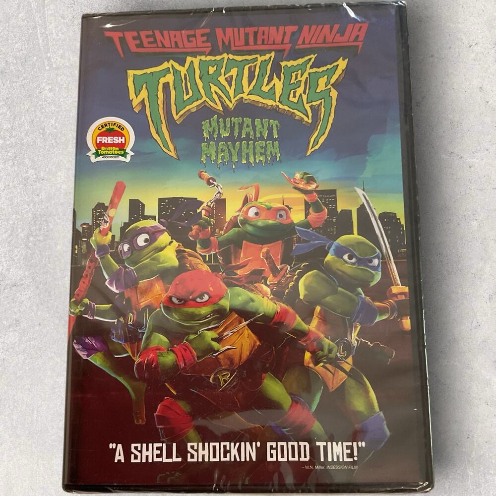 Teenage Mutant Ninja Turtles Mutant Mayhem DVD New Sealed TMNT Movie